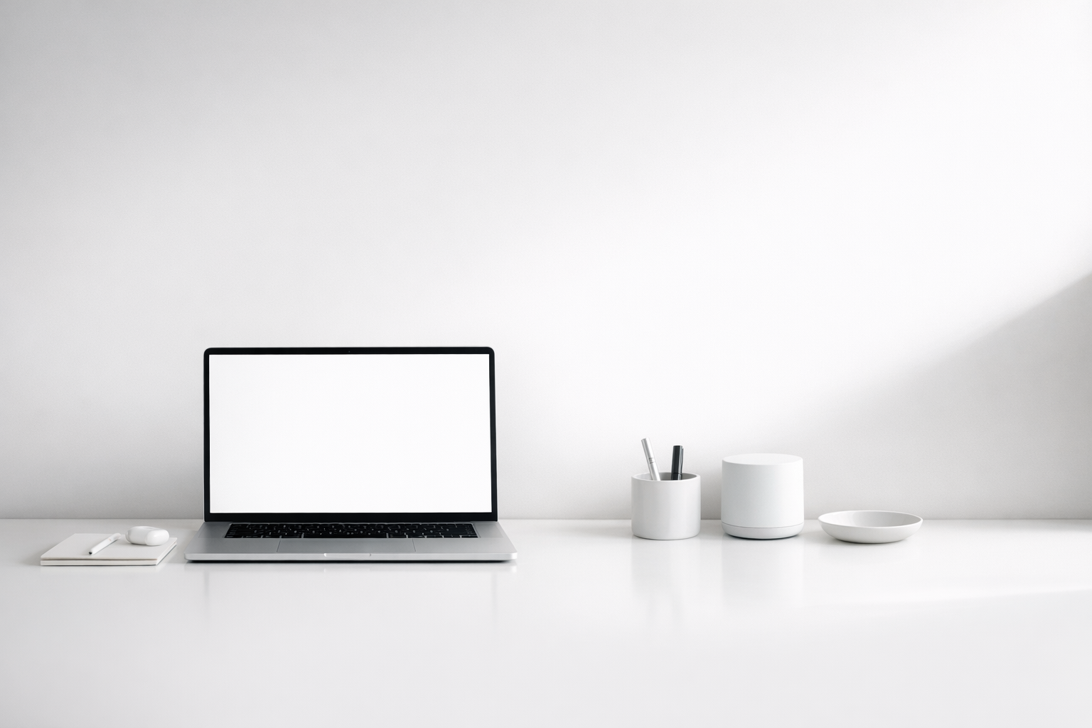 Sleek modern workspace background